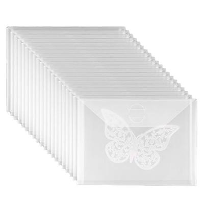 M-Modern-20 Pcs Clear Stamp And Die Storage Bag 5 X 7 Inch For Diecuts Stencil Album Stamp Scrapbooking