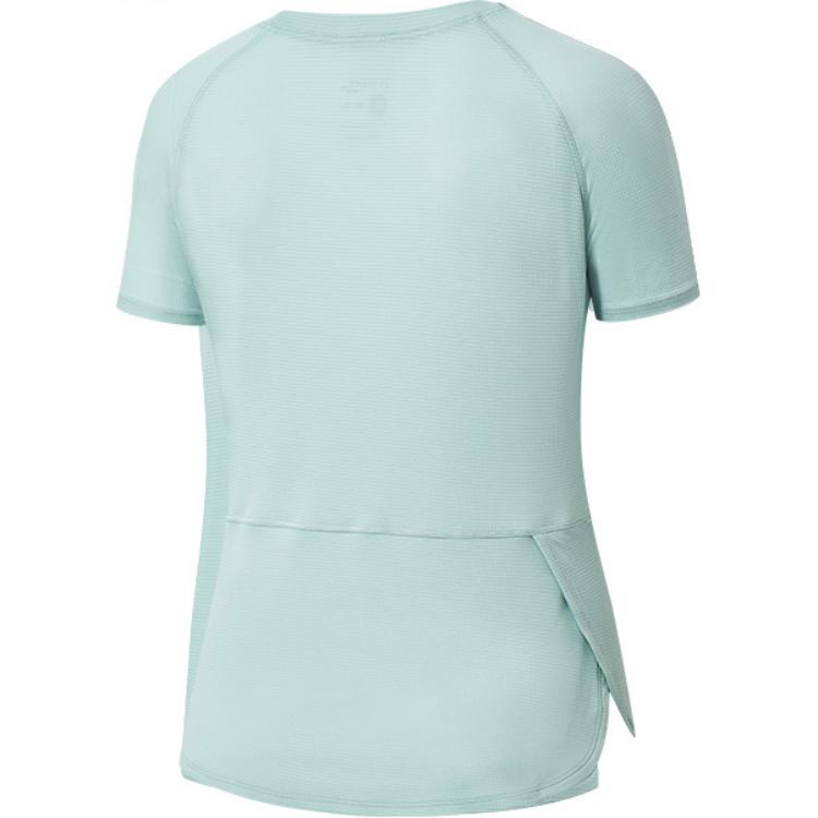 Saucony Solid Color Sports Crew Neck Short Sleeve T-Shirt Women tops Fruit-Tea-Green SC1239100-1