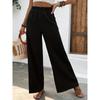 New Women's Casual Wide Leg Pants Comfortable Straight Cut Long Trousers Thin Sle Autumn Collection