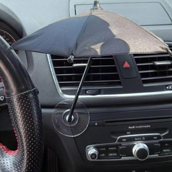 Umbrelă Parasolar Telefon Mobil Portabilă Anti-UV Parasolar Pliabil pentru Telefon