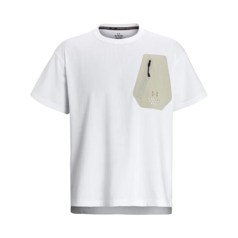 

Under Armour Urban Outdoor Pocket Comfort однотонная футболка с круглым вырезом и коротким рукавом унисекс-топы белого цвета 1387986-100 XXL