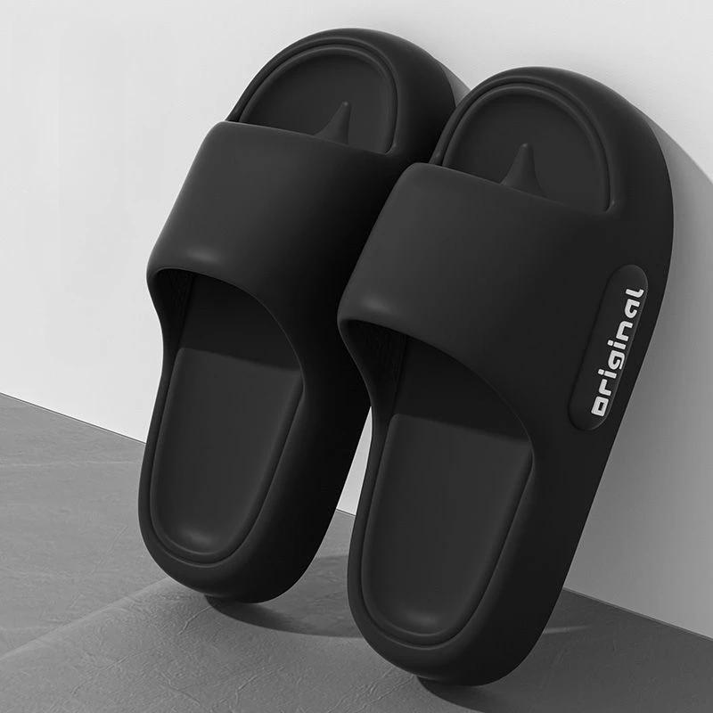 

Летние женские тапочки Cloud на платформе, удобные, однотонные, с мягкой подошвой, для женщин, нескользящие пляжные шлепанцы для пар 36-37