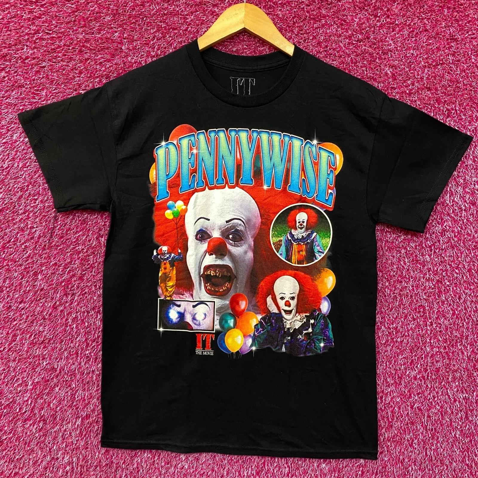 IT Pennywise The Dancing Clown Collage Horror Movie T-Shirt Medium XXL