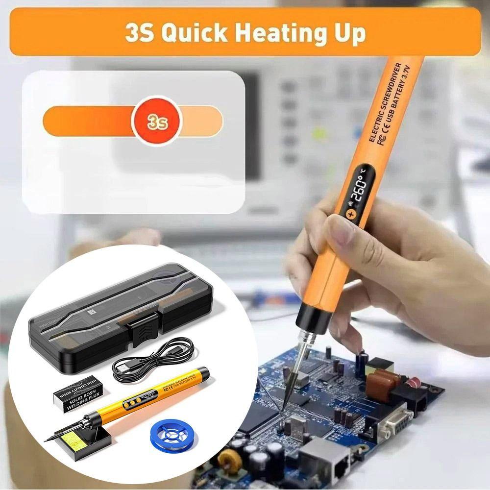 LED Digital Display Electric Soldering Iron Set Smart Solder Welding Iron Tool  Electronic Rework