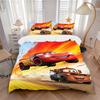 Cars Adventure Print 3Pcs Bedding Setduvet Cover With 2 Bedropillowcase Home Birthday Gift