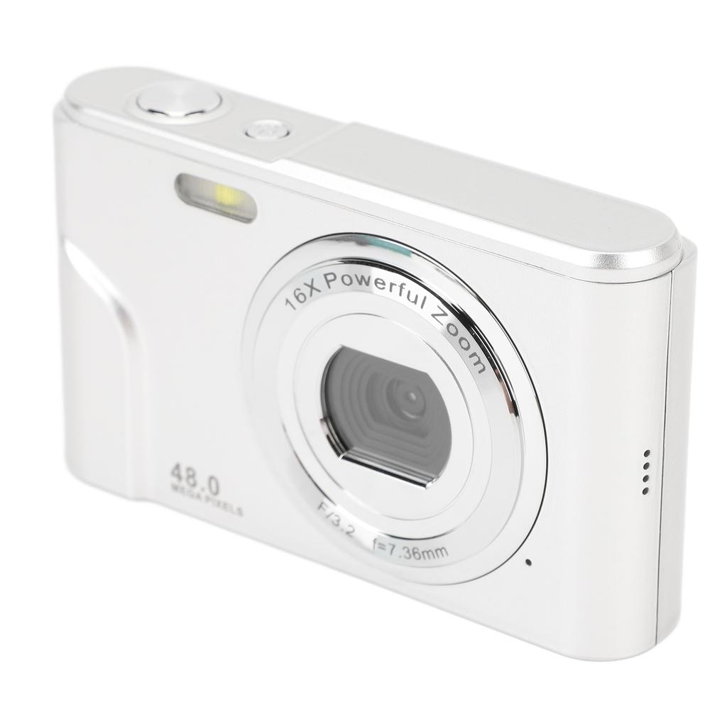Digital Camera 1080P 48MP Autofocus 16x Digital Zoom 2.4 Inch Screen Rechargble Compact Camera for Adult Beginner