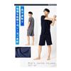 [Benkke] [Cool and Comfortable to Wear] Pajamas, Men's, Short Sleeve, Room Wear, Top and Bottom Set, Thin, Spring/Autumn, Room Wear, Shorts, Plain