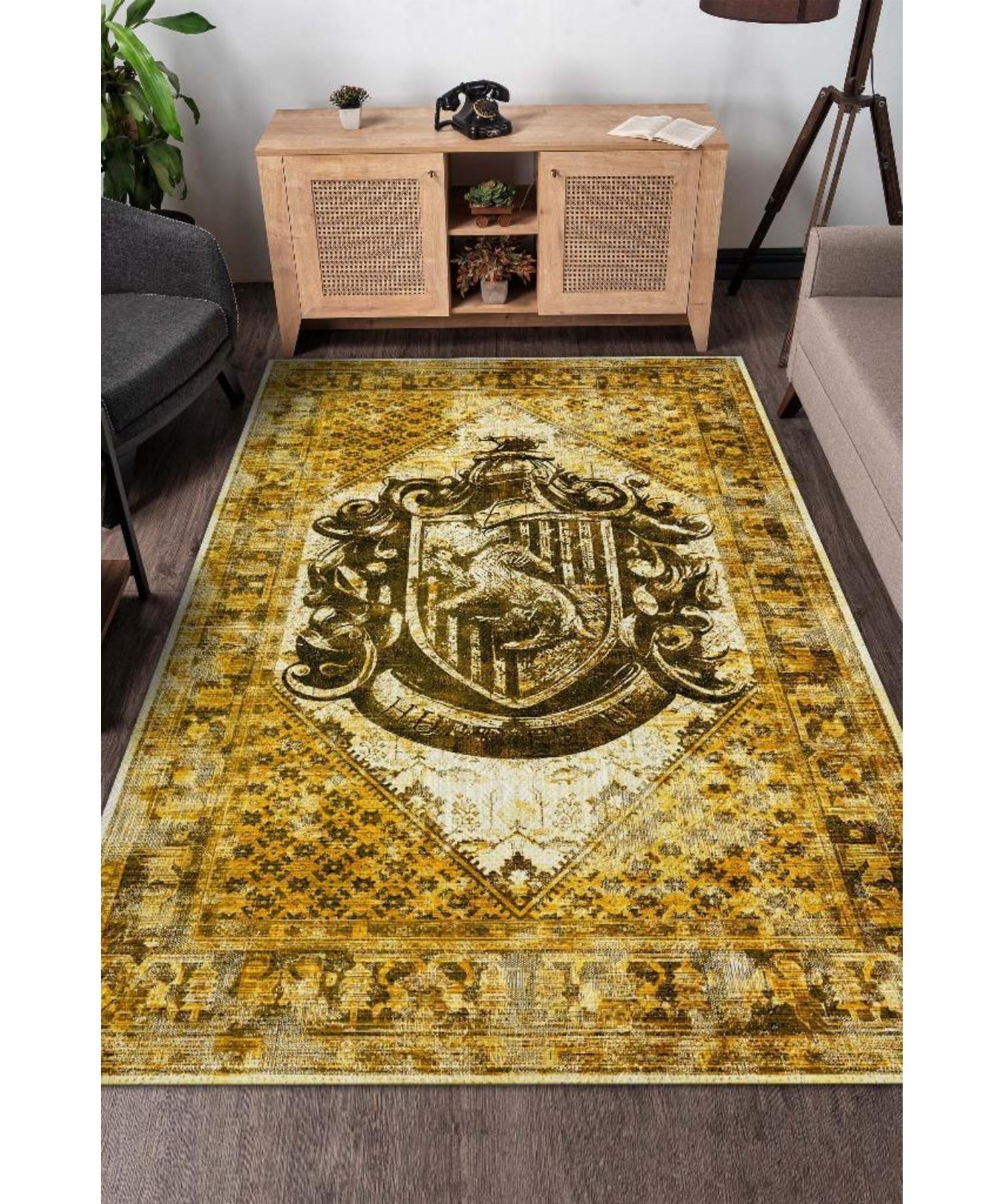 

Hufflepuff Woven Backed Washable Non-Slip Harry Potter Movie Rug