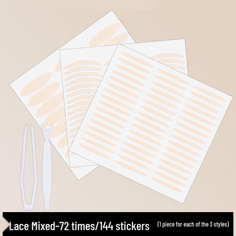 Invisible Water-Activated Lace Eyelid Tape - No Glue, Long-Lasting Fairy Eye Strips