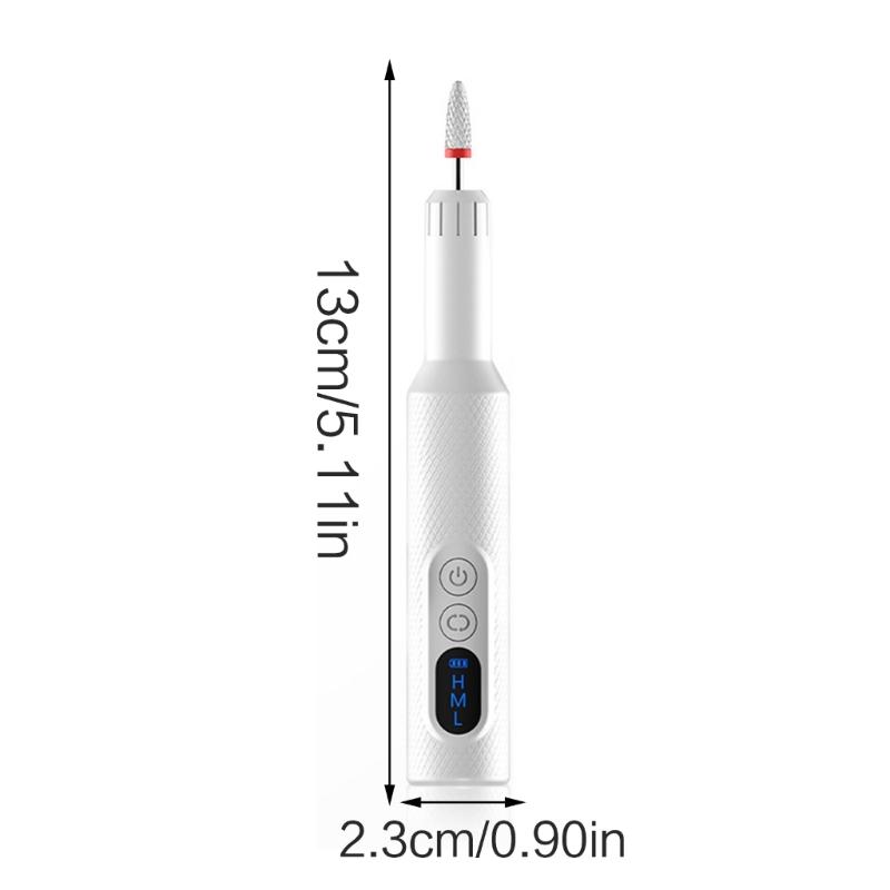 Wireless Nail Drill Machine Rechargeable Electric File for Manicure Pedicure