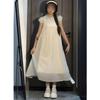Gentle and Sweet Wind Small Flying Sleeve Dress Women's Summer New Small Loose Medium and Long Fairy Skirt