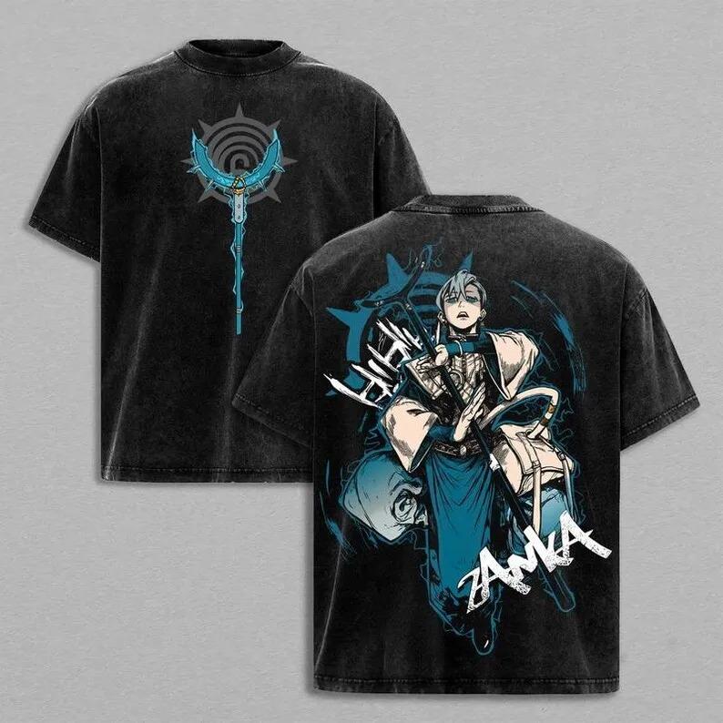 Gachiakuta Vintage Anime Washed Shirt Anime Lover TShirt Gift Graphic Print TShirt Tshirt Plus Size Cotton Casual Unisex Tees XL