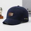 Adjustable Back Strap Leather Patch Baseball Cap Cotton Adjustable Cap Dad Hat  For Women Men