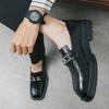 2024 Classic Retro Style Loafers Men Breathable Leather Shoes Flat Casual Shoes Men Slip-on Shoes for Men Footwear Driving Shoes