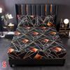 1pcs Printed Fitted Sheet Four Corners With Elastic Band Bed Sheet Mattress Cover (No Pillowcase)