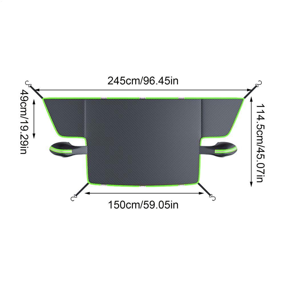 Winter Windshield Covers All-Weather Waterproof Heavy Duty Auto Sunshade Winter Windshield Cover Blanket for Car SUV Trucks