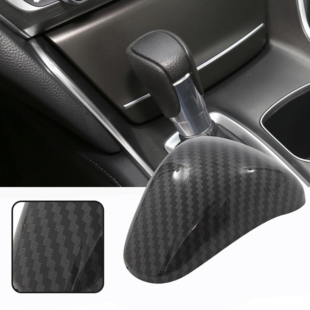ABS Carbon Fiber Gear Shift Knob Head Cover Trim Sticker For Honda Accord 9th 9.5th 2014 2015 2016 2017 Car Interior Accessories