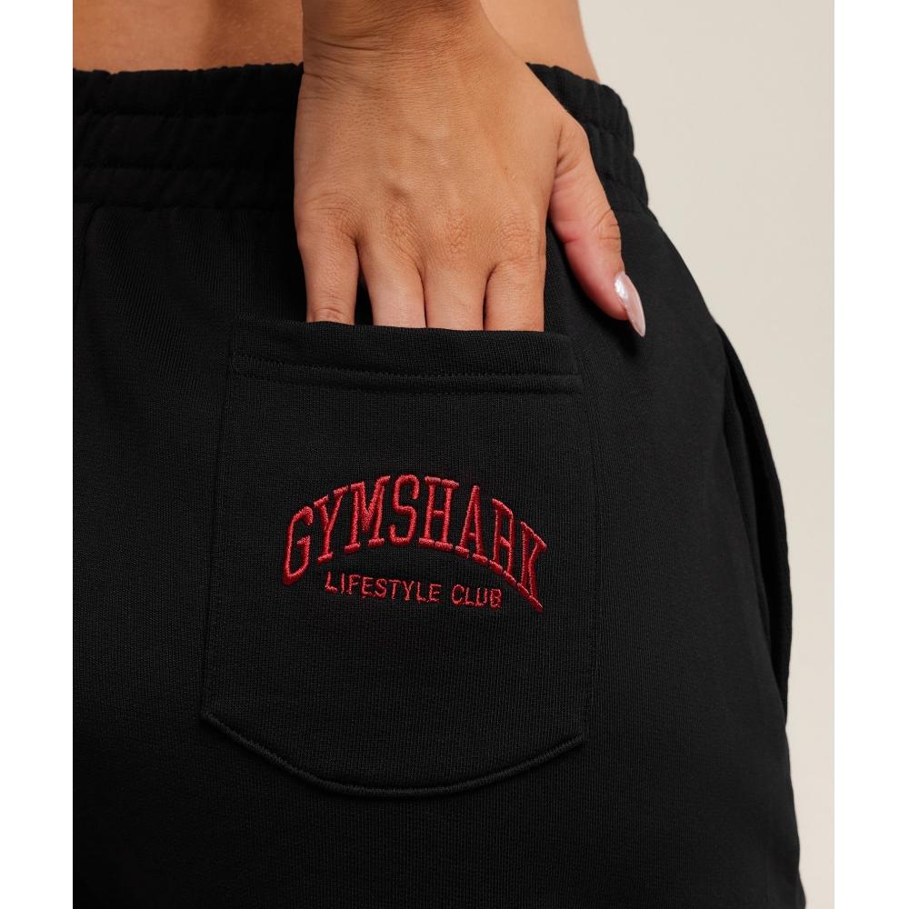 Gymshark Collegiate Graphic Short Black B4b9m Bb2j