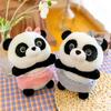 Panda With Dress Plushy With Q Version Cuddly Animal Toys Sleeping Pillow Toy