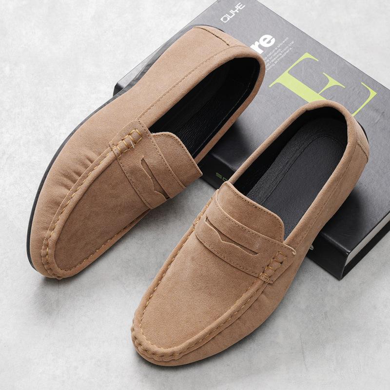 

Популярная мужская обувь Doudou в прямом эфире, новые высококачественные мужские повседневные кожаные туфли с одной ногой и ленивые туфли 39