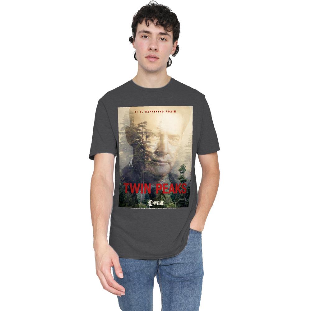 Twin Peaks Unisex Adult Dale Cooper Poster T-Shirt