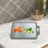 Stainless Steel Cutting Board Double Sided Meat Board Non-Slip Food Grade Mat For Vegetable Prep BBQ Restaurant Baking Outdoor