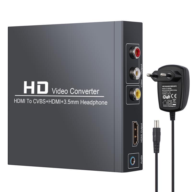 Convertitore hdmi a RCA e HDMI HDMI a HDMI + 3RCA CVBS AV Composite Video  Audio Adapter con cuffie da 3,5 mm acquista in modo economico — spedizione  gratuita, recensioni reali con foto — Joom