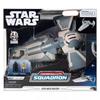 Star Wars Micro Galaxy Squadron Sith Infiltrator Vehicle with and Two Microfigure Accessories - 10-inch Stand, 2.5-inch Speeder, 1-inch