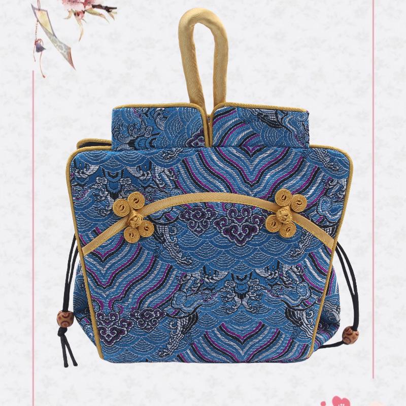 Nanjing Brocade Silk Clutch: Chinese Style Qipao Hanfu Makeup Bag, Coin & Card Holder, Key Pouch