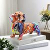 Kreative Dackel Hunde Ornamente Hauseingang Wohnzimmer Weinschrank Dekoration Büro Schreibtisch Harz Handwerk