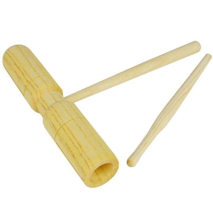 Woodblock (instrument de percussion) - A-Star T Bar - Jaune - Bois - Pour expérimenter les rythmes