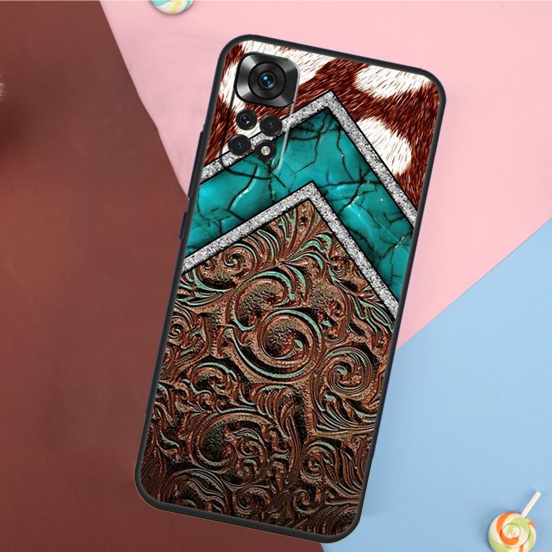 

Чехол для телефона с узором из коричневой тисненой кожи для Xiaomi Redmi Note 12 11 10 8 9 Pro 8T 9S 10S 11S 12C 9C 9T 10A 10C Redmi Note 10 5G