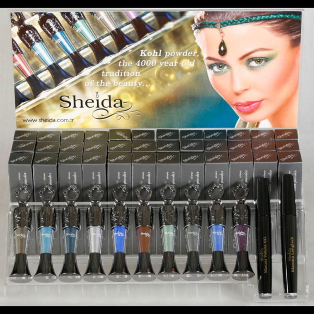 Sheida Powder Kohl Eyeliner Authentic Black Eye Pencil Stick Surma Sada Mineral Special Summer Makeup Look Colorful, Black, 1 Piece