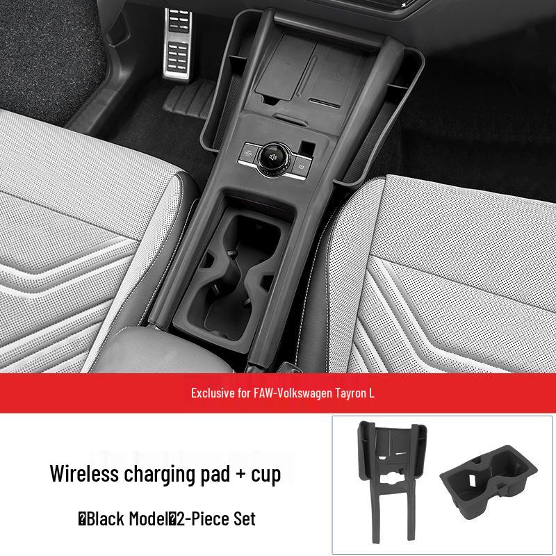Set Copertura Leva Cambio e Tappetino Antiscivolo per Portabicchieri Volkswagen Tayron L