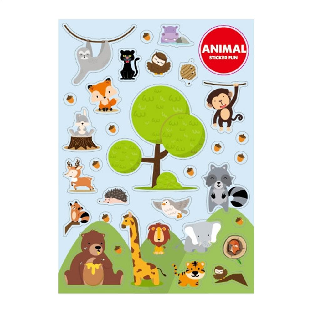 Animal Stickers For Scrapbooking Transparent Cartoon Decorative Stickers Waterproof Scrapbooking Aesthetic Sticker For Bullet