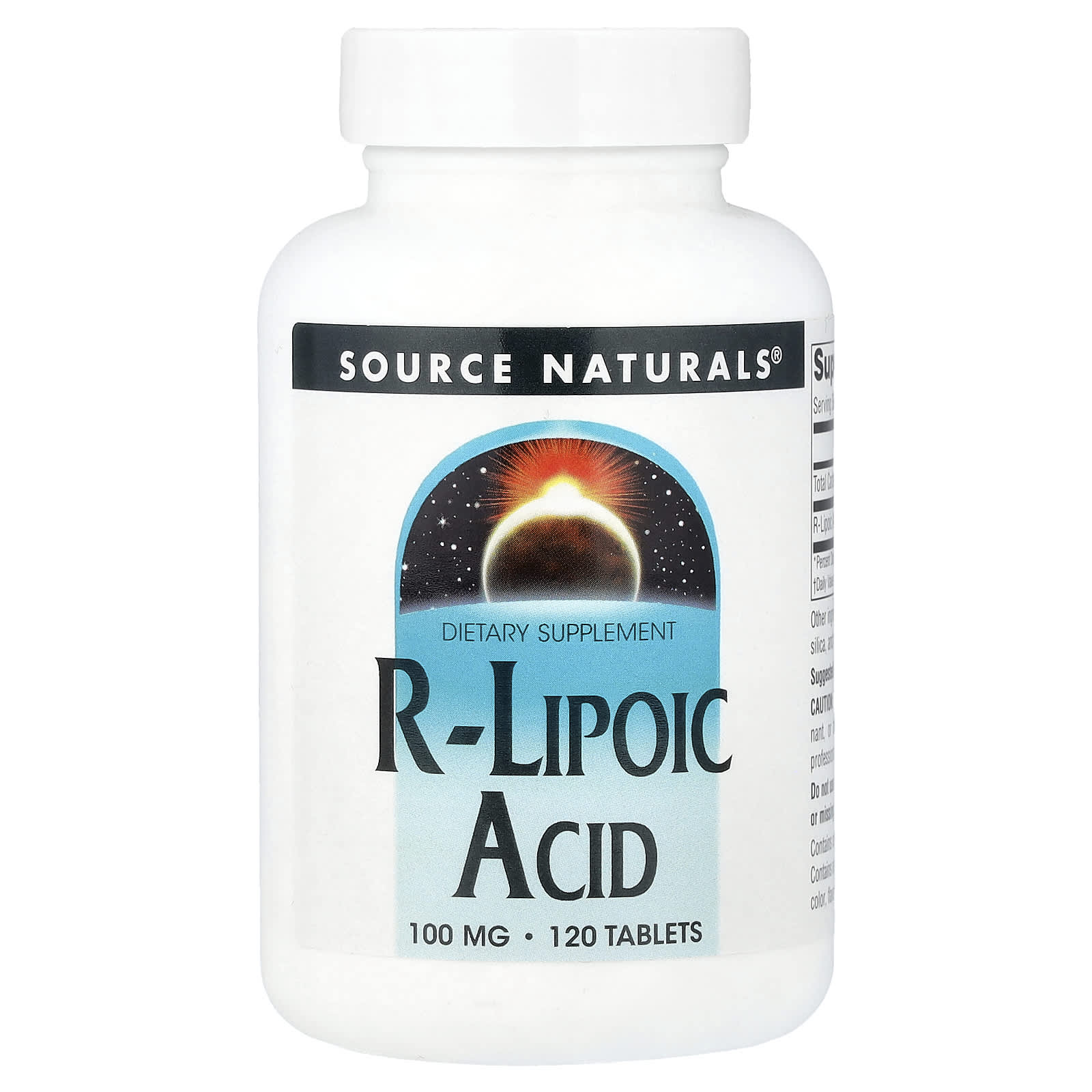 

Source Naturals, r-Lipoic Acid, 100 mg, 120 Tablets