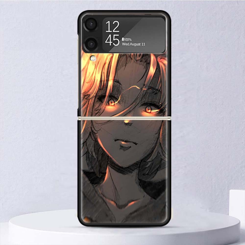 Tokyo Anime Revengers Shockproof Hard Case For Samsung Galaxy Z Flip 4 3 5G Phone Cover Z Flip3 Flip4 Black Fundas Matte Shell C