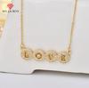 BELLA BOX Best-selling Popular Micro-set Zirconium Love Letter Necklace For Collarbone - Versatile Jewelry For Women