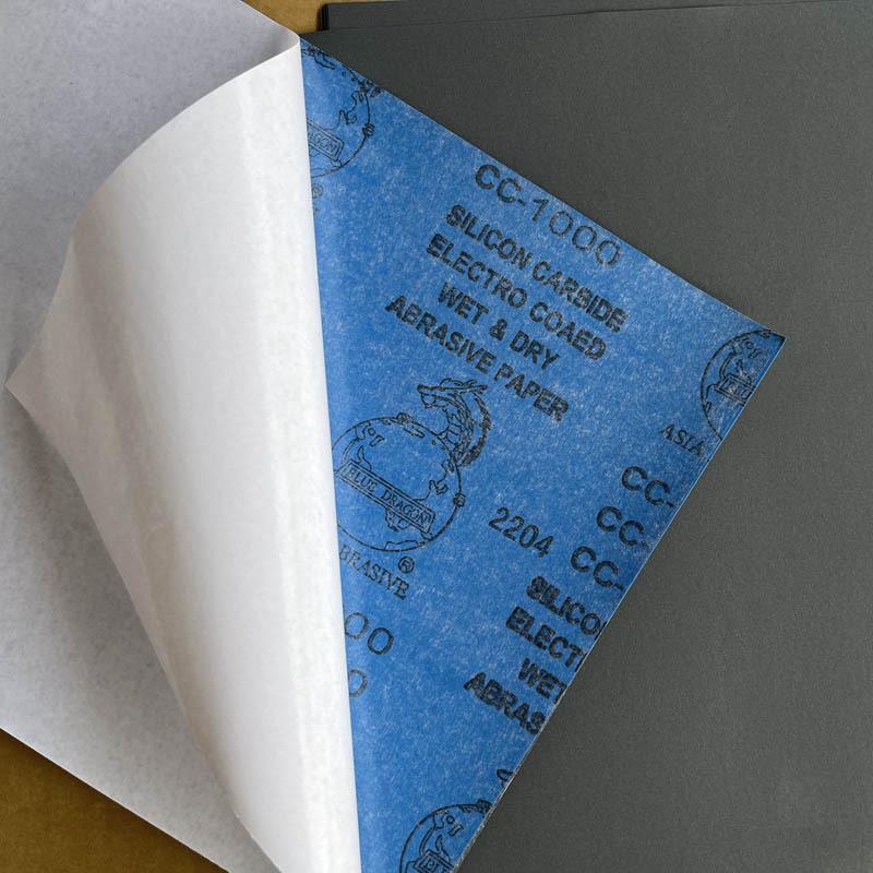 Blue Dragon 1000 Grit Self-Adhesive Wet Sandpaper for Sanding and Polishing
