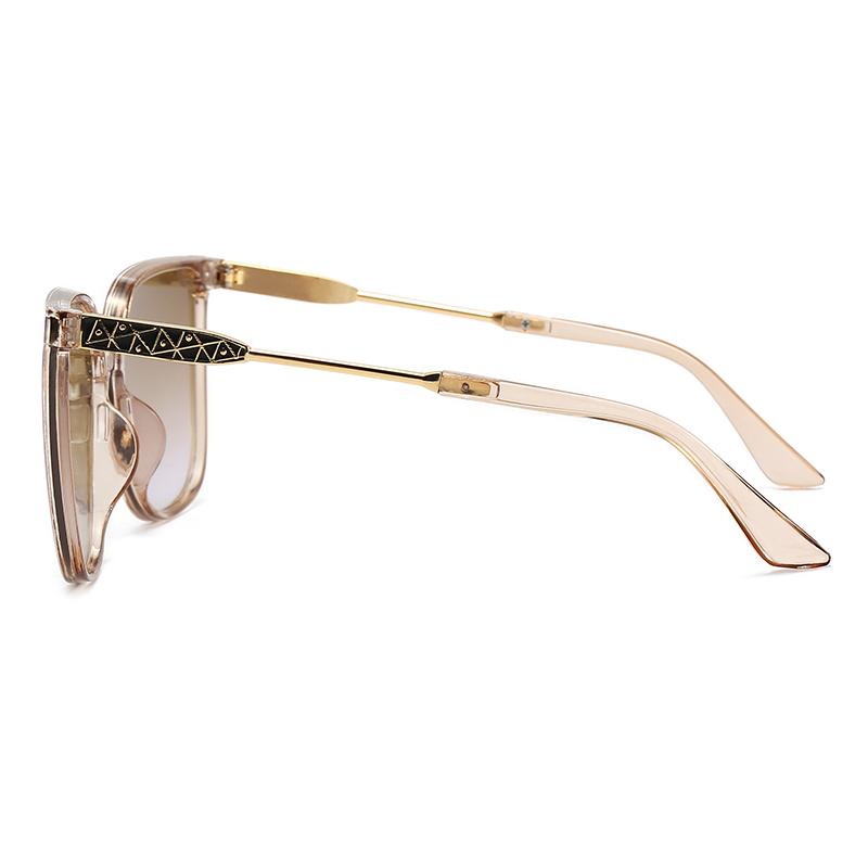 Fashionable Large Frame Sunglasses For Women Trendy UV Protection Stylish Versatile Sunglasses 1023