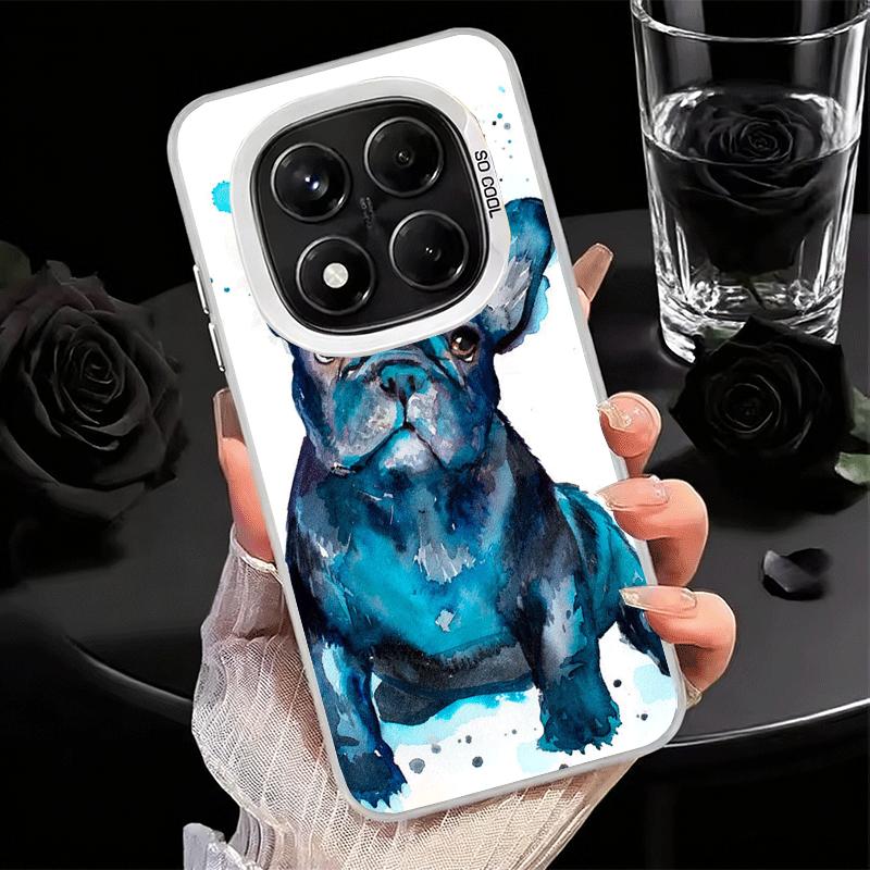 French Bulldog Dog Pug Design Soft Phone Case for Xiaomi Redmi Note 13 14 15 Pro Plus 12S 12 11S 11 11T 10S 10 Shockproof Cover