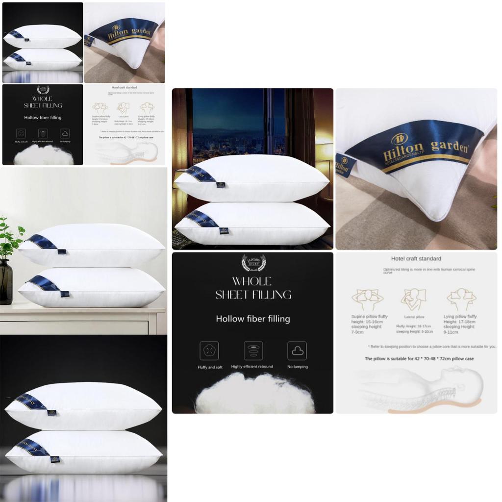 Hilton Hotel Pillow High And Low Adjustable Neck Support Pillow For Single Person