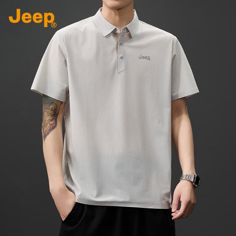 

JEEP Men s Ice Silk Quick-Dry Polo Shirt 2XL