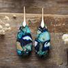 Luxury New Bohemian Emperor Stone Water Drop Pendant Earrings European and American Popular Jewelry Jewelry