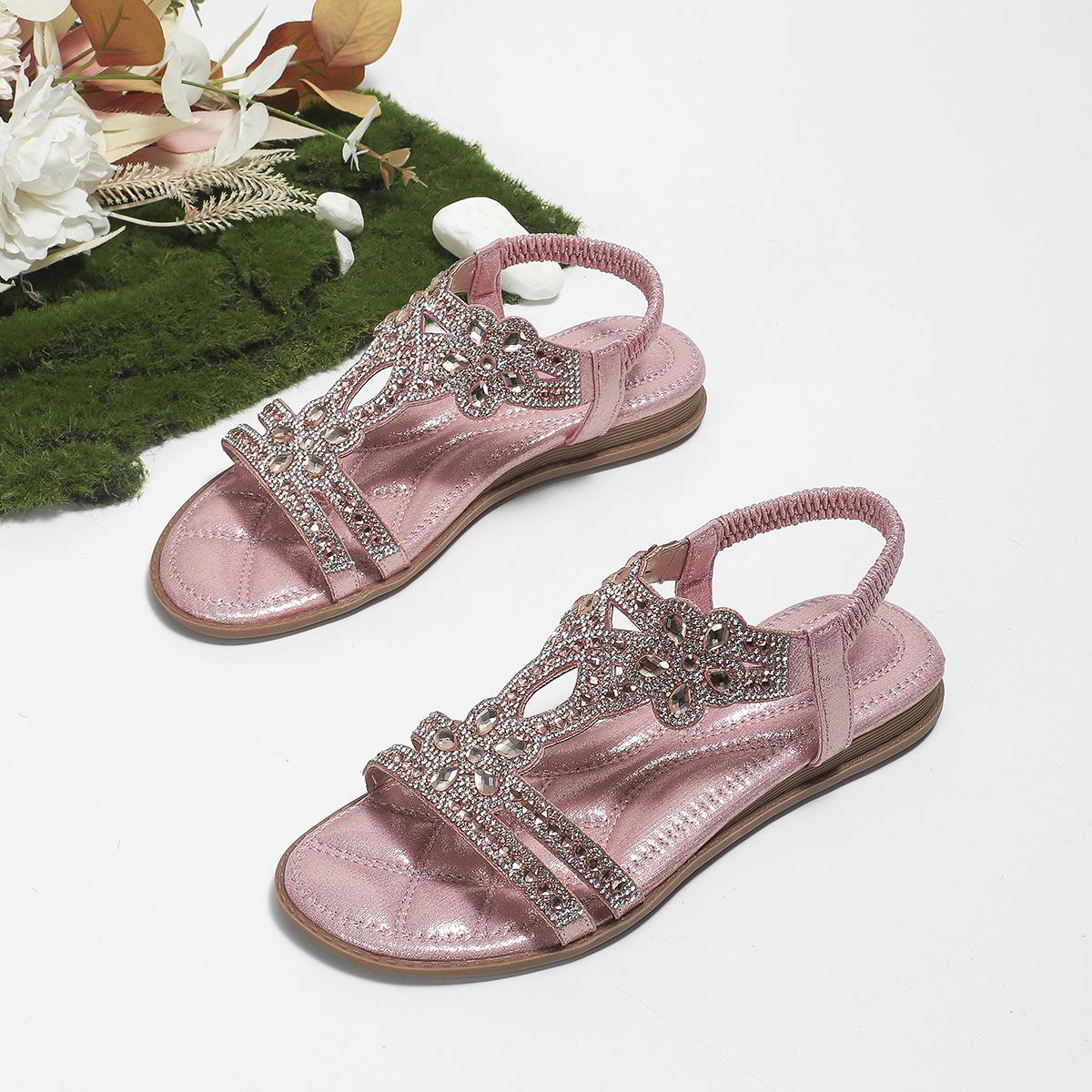 Shui Zuan Cool Sandals женские новые летние модные женские туфли больших размеров в стиле бохо 41