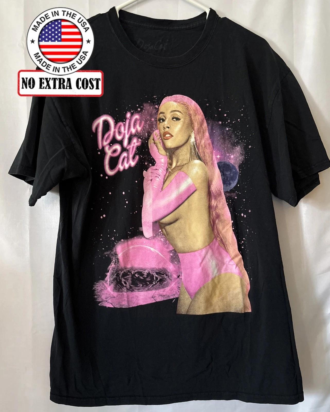 Vintage Short Sleeve Doja Cat T-Shirt Black Rap Tee NT138 FREE SHIPPING XL