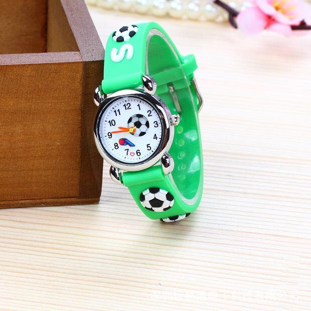 

3D Jelly Football Whistle Silicon Watch for Primary School Kids зелёный