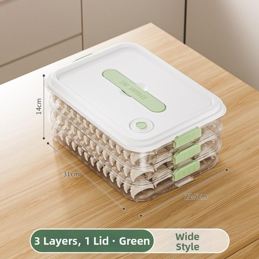 Fresh Keeping Freezer Box Narrow Style Wontons Box Food Grade Dumpling Storage Box  Home Kitchen