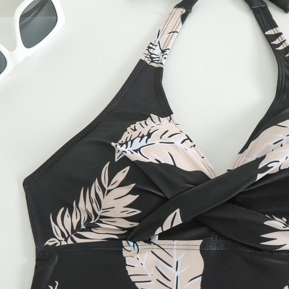 Swimsuit European and American Sexy Neck Split Swimming Bikin Neck Bikini Swimsuit