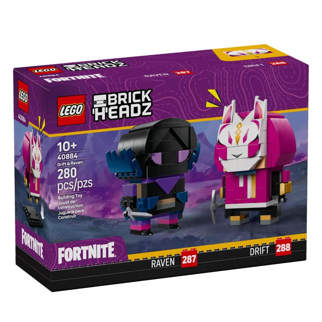 LEGO Fortnite BrickHeadz Figure Drift & Raven 40884